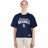 Washington Nationals New Era Women's 2025 City Connect Pinstripe T-Shirt Online