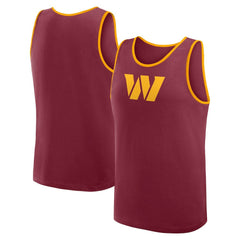 Washington Commanders Logo Athletic Unmatched Success Tank Top Burgundy - NFL