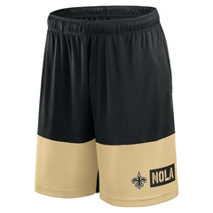 New Orleans Saints Logo Athletic Best of the Best Shorts Black - NFL