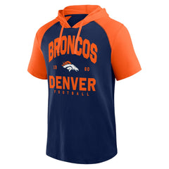 Denver Broncos Logo Athletic Prime Hoodie T-Shirt Navy - NFL