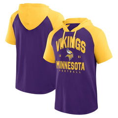 Minnesota Vikings Logo Athletic Prime Hoodie T-Shirt Purple - NFL
