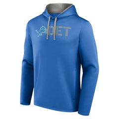 Detroit Lions Logo Athletic Head Start Pullover Hoodie Blue - NFL