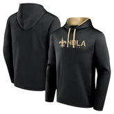 New Orleans Saints Logo Athletic Head Start Pullover Hoodie Black - NFL