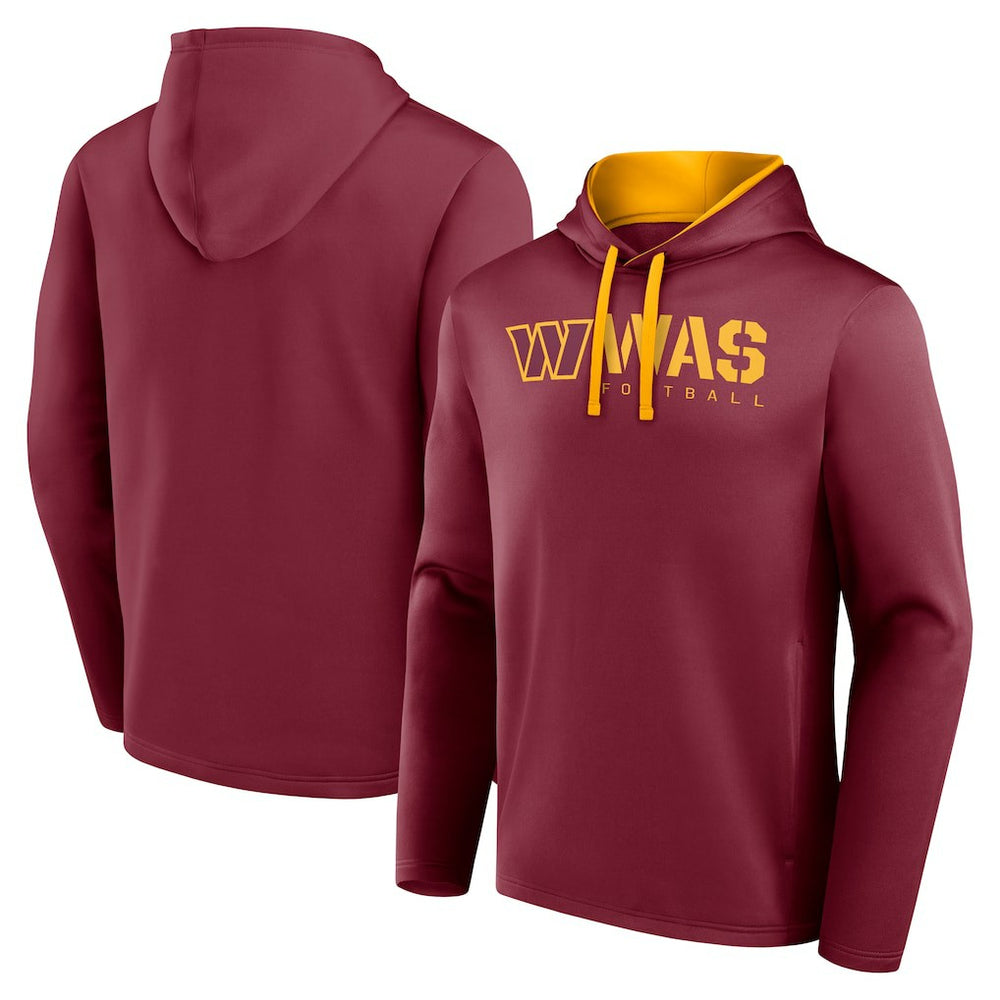 Washington Commanders Logo Athletic Head Start Pullover Hoodie Burgundy - NFL