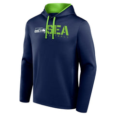 Seattle Seahawks Logo Athletic Head Start Pullover Hoodie College Navy - NFL