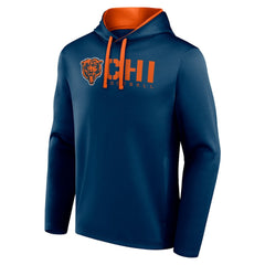 Chicago Bears Logo Athletic Head Start Pullover Hoodie Navy - NFL