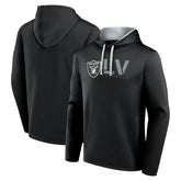 Las Vegas Raiders Logo Athletic Head Start Pullover Hoodie Black - NFL