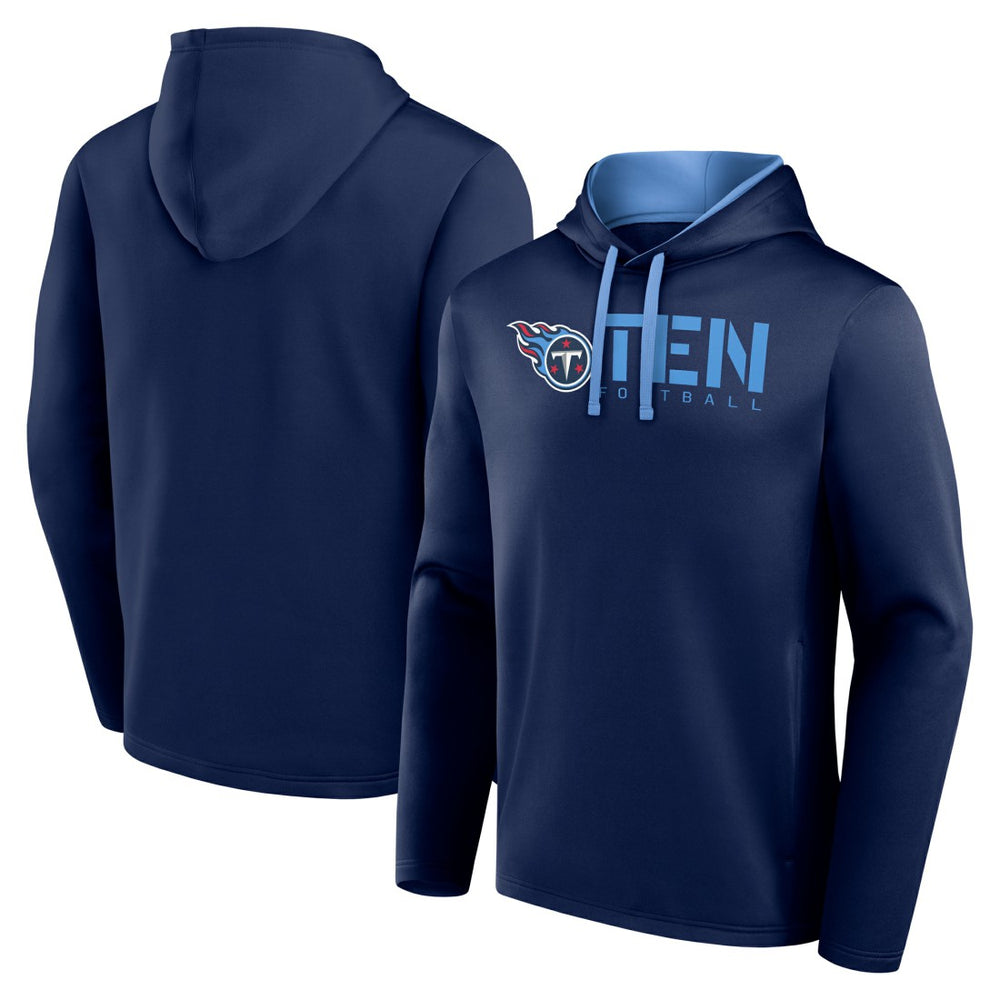 Tennessee Titans Logo Athletic Head Start Pullover Hoodie Navy - NFL