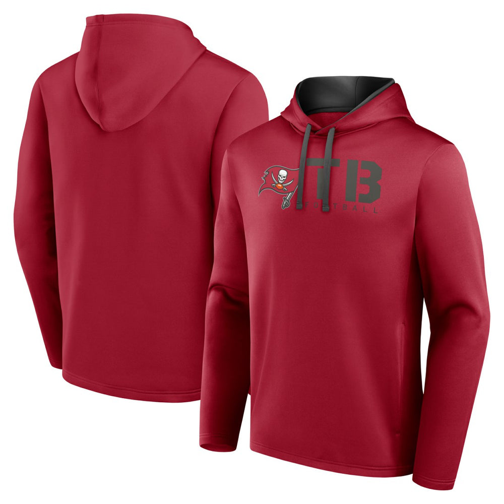 Tampa Bay Buccaneers Logo Athletic Head Start Pullover Hoodie Red - NFL