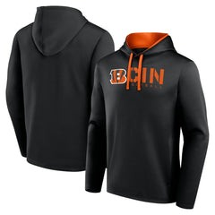 Cincinnati Bengals Logo Athletic Head Start Pullover Hoodie Black - NFL