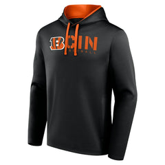 Cincinnati Bengals Logo Athletic Head Start Pullover Hoodie Black - NFL