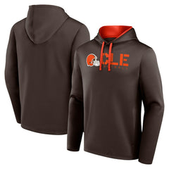 Cleveland Browns Logo Athletic Head Start Pullover Hoodie Brown - NFL