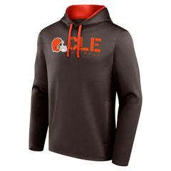 Cleveland Browns Logo Athletic Head Start Pullover Hoodie Brown - NFL