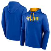 Los Angeles Rams Logo Athletic Head Start Pullover Hoodie Royal - NFL