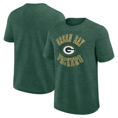 Green Bay Packers Logo Athletic Success T-Shirt Heather Green - NFL