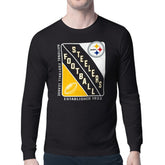 Pittsburgh Steelers Starter Shield Logo Long Sleeve T-Shirt Black - NFL