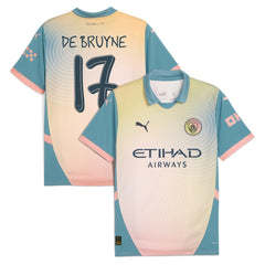 Puma Kevin De Bruyne Manchester City 2024/25 Fourth Replica Player Jerseys - Blue