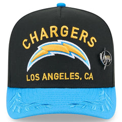 Los Angeles Chargers New Era 2025 NFL Draft On Stage A-Frame 59FIFTY Fitted Hat Black/Powder Blue - NFL