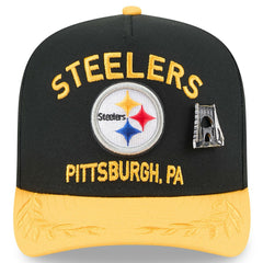 Pittsburgh Steelers New Era 2025 NFL Draft On Stage A-Frame 59FIFTY Fitted Hat Black/Gold - NFL