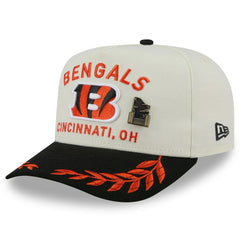 Cincinnati Bengals New Era 2025 NFL Draft A-Frame 59FIFTY Fitted Hat Cream/Black - NFL