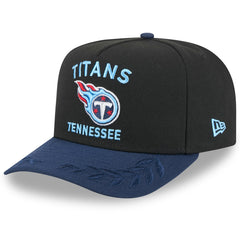 Tennessee Titans New Era 2025 NFL Draft A-Frame 9FIFTY Snapback Hat Black/Navy - NFL