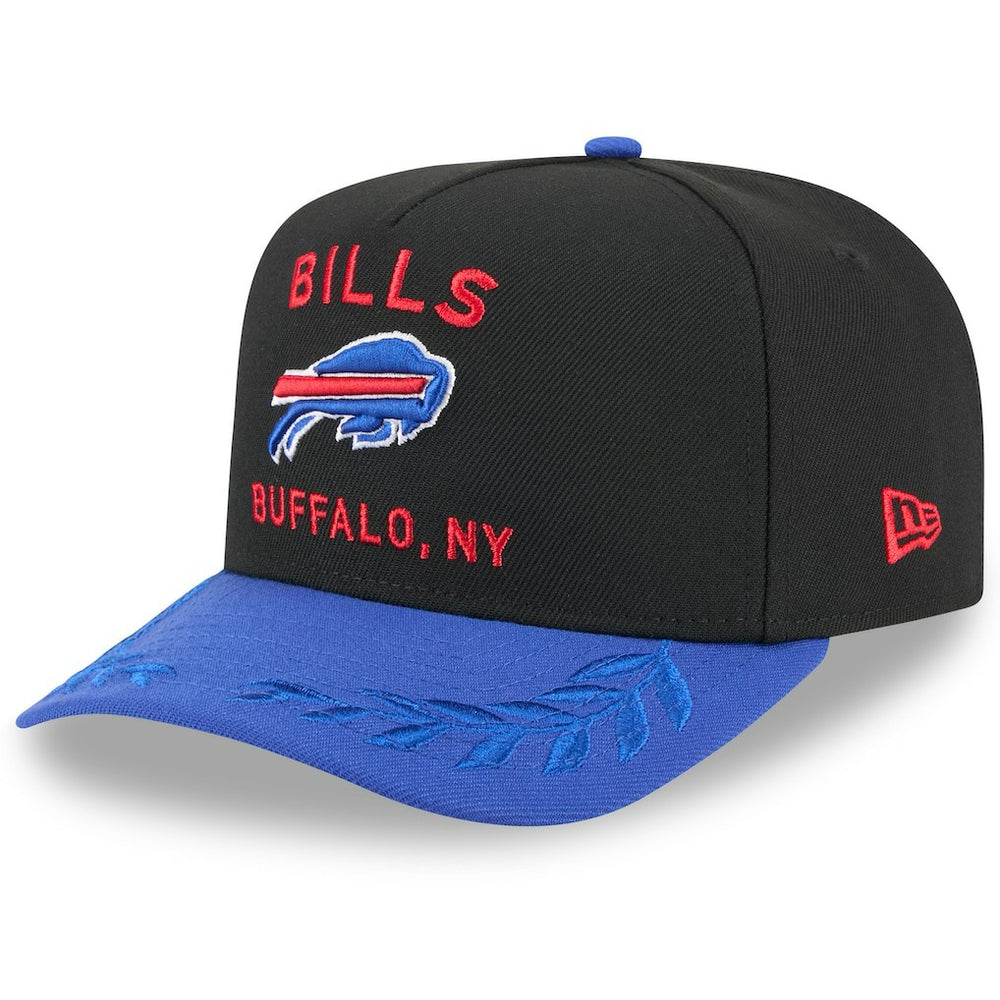 Buffalo Bills New Era 2025 NFL Draft A-Frame 9FIFTY Snapback Hat Black/Royal - NFL