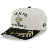 New Orleans Saints New Era 2025 NFL Draft A-Frame 9FIFTY Snapback Hat Cream/Black - NFL