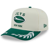 New York Jets New Era 2025 NFL Draft A-Frame 9FIFTY Snapback Hat Cream/Green - NFL