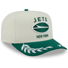 New York Jets New Era 2025 NFL Draft A-Frame 9FIFTY Snapback Hat Cream/Green - NFL