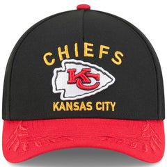 Kansas City Chiefs New Era 2025 NFL Draft 9FORTY A-Frame M-Crown Adjustable Hat Black/Red - NFL