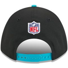 Miami Dolphins New Era 2025 NFL Draft 9FORTY A-Frame M-Crown Adjustable Hat Black/Aqua - NFL