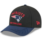 New England Patriots New Era 2025 NFL Draft 9FORTY A-Frame M-Crown Adjustable Hat Black/Navy - NFL
