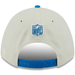 Detroit Lions New Era 2025 NFL Draft 9FORTY A-Frame M-Crown Adjustable Hat Cream/Blue - NFL