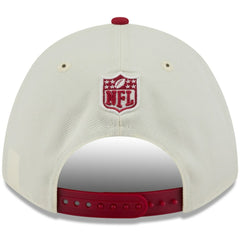 Arizona Cardinals New Era 2025 NFL Draft 9FORTY A-Frame M-Crown Adjustable Hat Cream/Cardinal - NFL