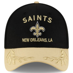 New Orleans Saints New Era 2025 NFL Draft 39THIRTY Flex Hat Black/Gold - NFL