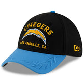 Los Angeles Chargers New Era 2025 NFL Draft 39THIRTY Flex Hat Black/Powder Blue - NFL
