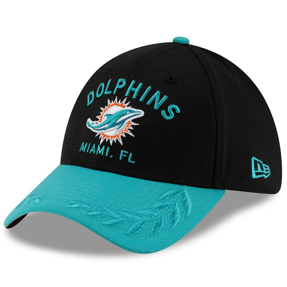 Miami Dolphins New Era 2025 NFL Draft 39THIRTY Flex Hat Black/Aqua - NFL