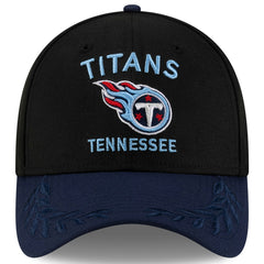 Tennessee Titans New Era 2025 NFL Draft 39THIRTY Flex Hat Black/Navy - NFL