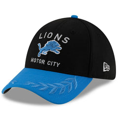 Detroit Lions New Era 2025 NFL Draft 39THIRTY Flex Hat Black/Blue - NFL