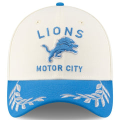 Detroit Lions New Era 2025 NFL Draft 39THIRTY Flex Hat Cream/Blue - NFL