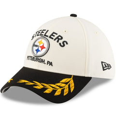 Pittsburgh Steelers New Era 2025 NFL Draft 39THIRTY Flex Hat Cream/Black - NFL