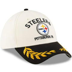 Pittsburgh Steelers New Era 2025 NFL Draft 39THIRTY Flex Hat Cream/Black - NFL