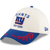 New York Giants New Era 2025 NFL Draft 39THIRTY Flex Hat Cream/Royal - NFL