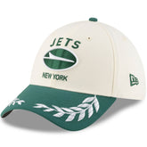 New York Jets New Era 2025 NFL Draft 39THIRTY Flex Hat Cream/Green - NFL