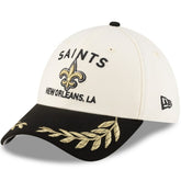 New Orleans Saints New Era 2025 NFL Draft 39THIRTY Flex Hat Cream/Black - NFL