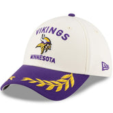 Minnesota Vikings New Era 2025 NFL Draft 39THIRTY Flex Hat Cream/Purple - NFL