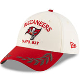 Tampa Bay Buccaneers New Era 2025 NFL Draft 39THIRTY Flex Hat Cream/Red - NFL