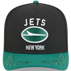 New York Jets New Era Youth 2025 NFL Draft A-Frame 9FIFTY Snapback Hat Black/Green - NFL