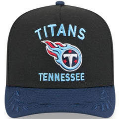 Tennessee Titans New Era Youth 2025 NFL Draft A-Frame 9FIFTY Snapback Hat Black/Navy - NFL