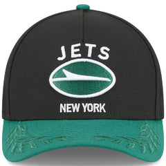 New York Jets New Era Youth 2025 NFL Draft 9FORTY A-Frame M-Crown Adjustable Hat Black/Green - NFL